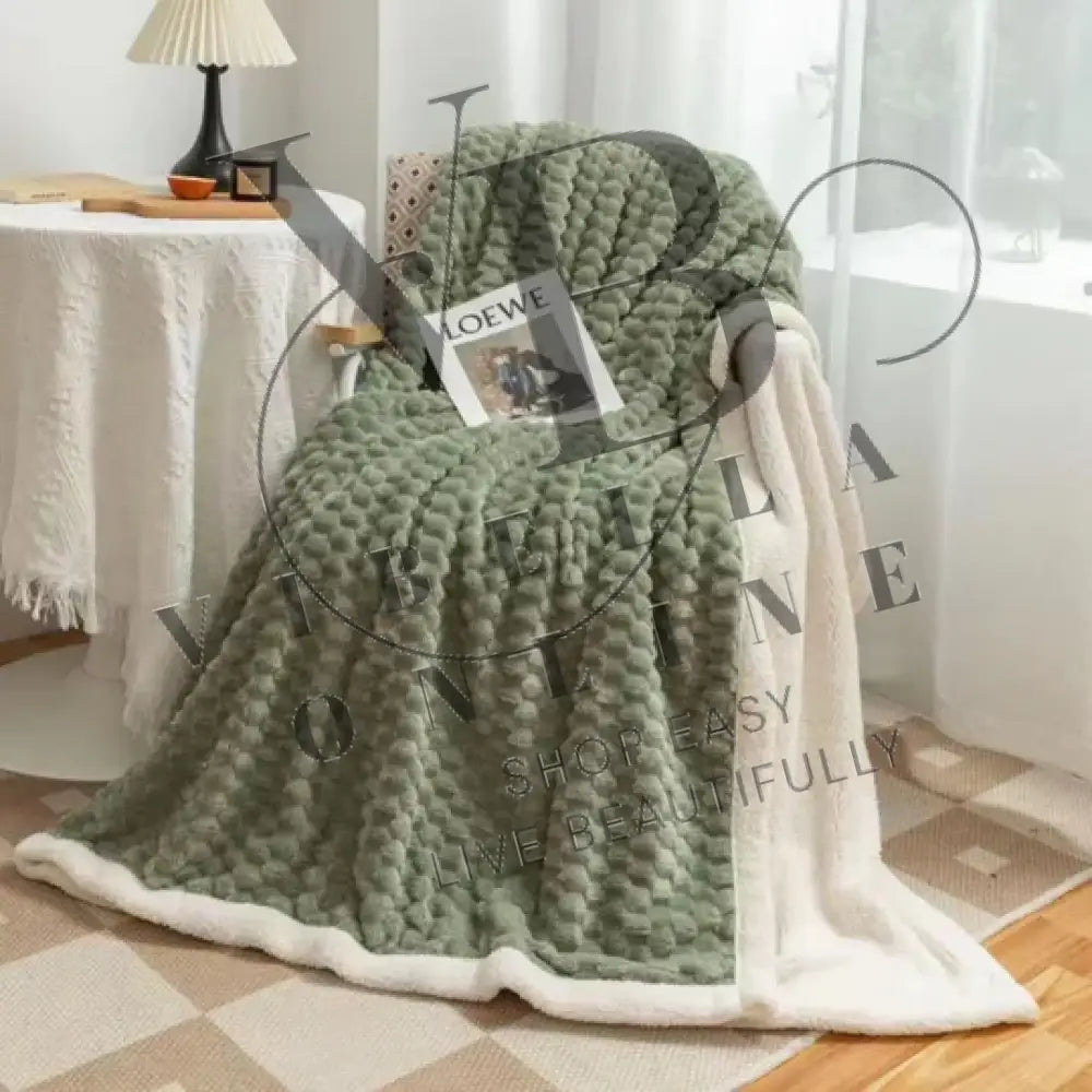 π΄ Red Stone β Ultimate Sherpa Throw Green - Red Stone Sherpa Throw / Queen