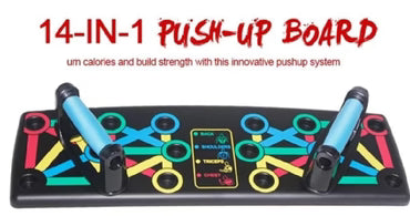 💪 14-in-1 Color-Coded Push-Up Board