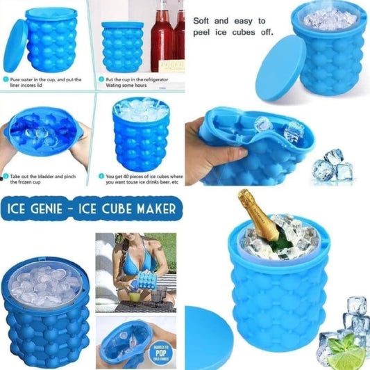❄️🧊 2-in-1 Ice Cube Maker & Bucket 🧊❄️