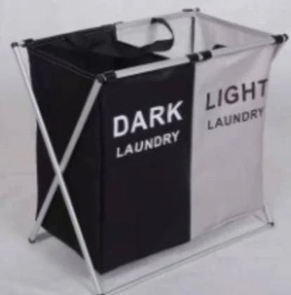 🧺✨ 3-Section Laundry Basket