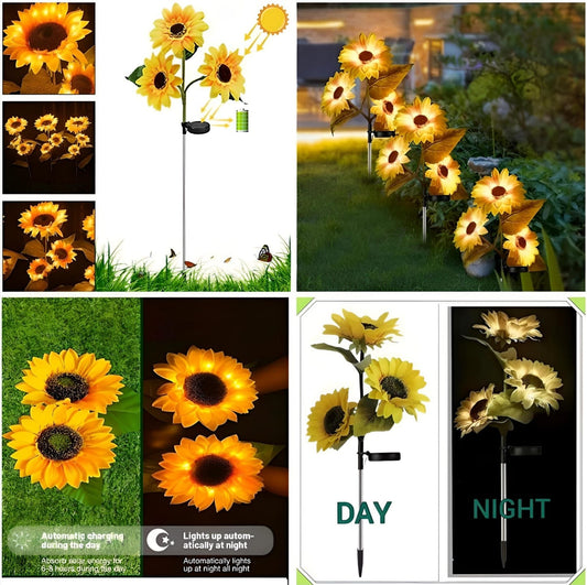 🌻 2Pc Sunflower Garden Lights