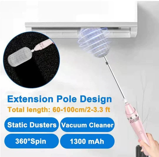 🌀 2-in-1 360° Dust Remover – Rechargeable Electric Duster