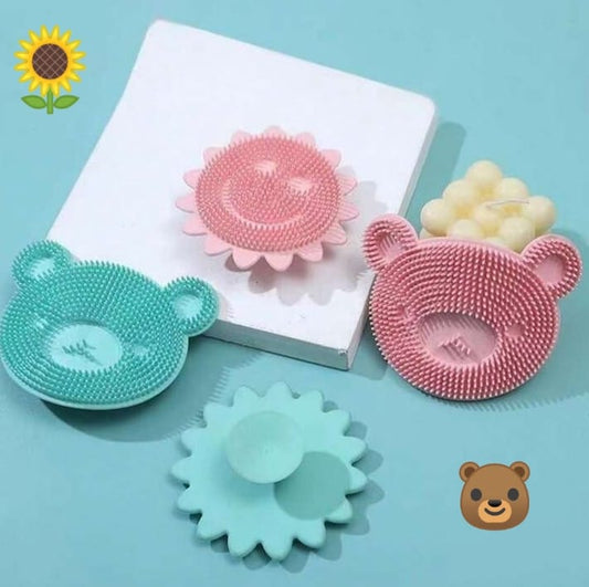 🛁 2pc Silicone Shampoo & Bath Brush 🌿