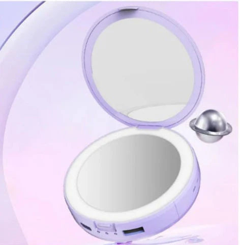 💖 3-in-1 Mirror Power Bank & Hand Warmer