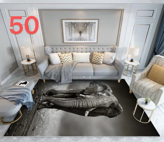 🐾 3D Wildlife Theme Carpets – Bring the Wild into Your Space!