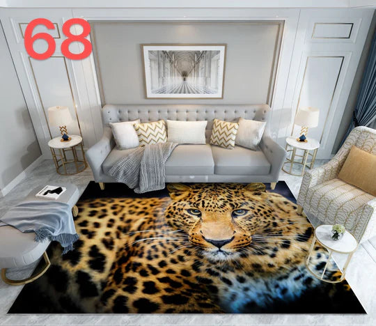 🐾 3D Wildlife Theme Carpets – Bring the Wild into Your Space!