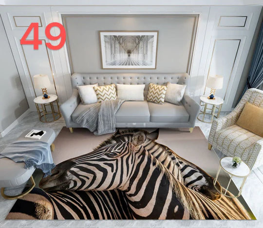 🐾 3D Wildlife Theme Carpets – Bring the Wild into Your Space!