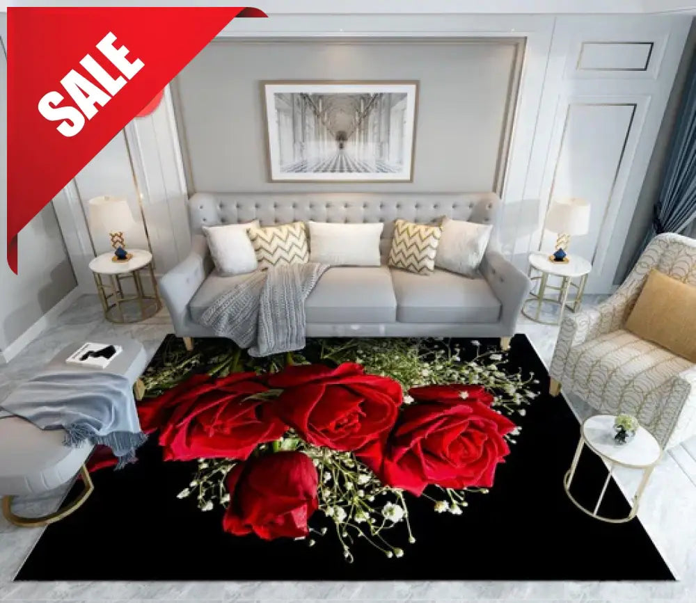 ❤️ 3D Carpets – 50 Shades of Red Red Roses - 3D Carpet