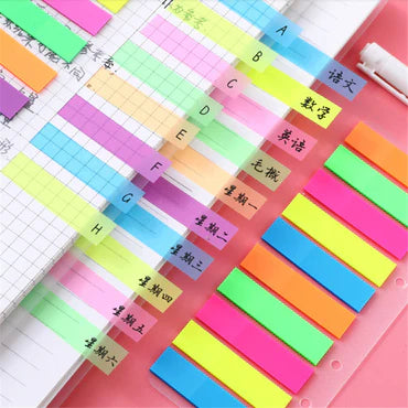📌✨ 200-Piece Sticky Note Set with Binder & Ruler