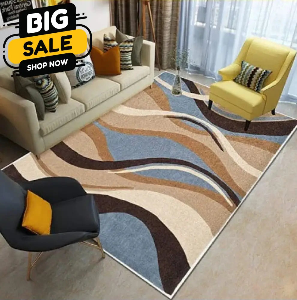 🏡 50 Shades of Brown – Premium Carpet Collection Brown Beige & Blue - Premium Carpet