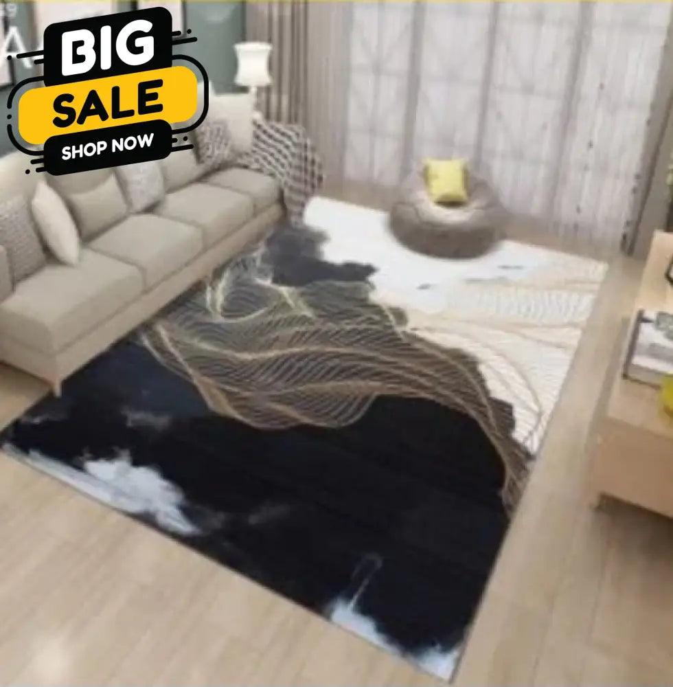 🏡 50 Shades of Brown – Premium Carpet Collection Black & White with Gold Marble - Premium Carpet