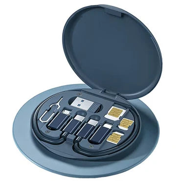 📱✨ 6-in-1 Data Cable & Phone Stand