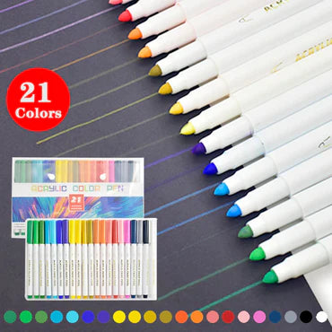 🎨 Acrylic Paint Pen Set – 21 Vibrant Colours!