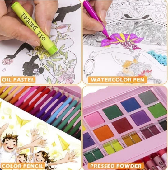 🎨 208-Piece Deluxe Art Set – Creativity in a Box!