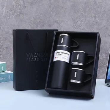 🔥❄️ Double Wall Stainless Steel Vacuum Flask Set – 500ml