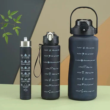 🥤💖 3-Piece Motivational Water Bottles