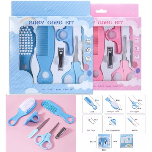 🍼 Baby Care Kit – 6pcs Essential Grooming Tools 💖💙