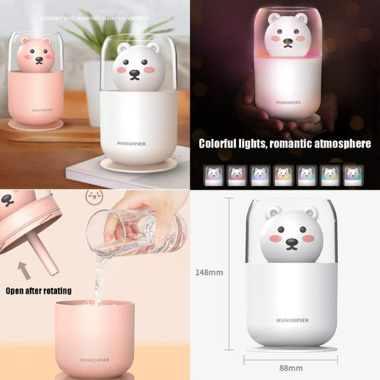 🐻 Bear Humidifier with Nightlight 🌈