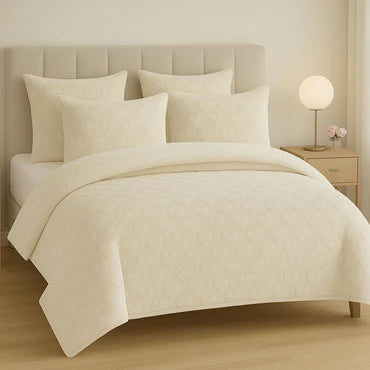 💖 Heart Fleece Comforter Set – 5 Piece