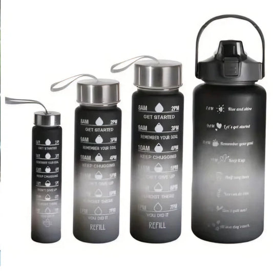 💧 Motivational Water Bottle Set – Hydrate, Motivate, Elevate!