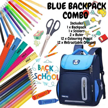 🎒✏️ Backpack & Stationery Combo