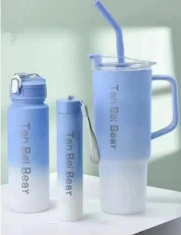 🌸 Pastel Bottle Set – 3 Piece