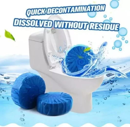 🚽 Blue Toilet Blocks – 4 Piece Auto Toilet Cleaner