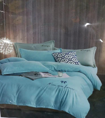 🌟 Queen Duvet Cover Set – 4 Piece