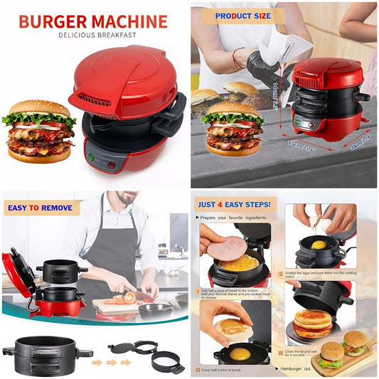 🍔 Burger & Sandwich Maker – 600W 🥪