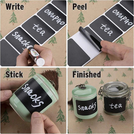 🖤✨ Chalkboard Labels - 56 Piece Set