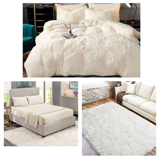 🛏️ Fluffy Comforter Combo – Ultimate 9 Piece Set