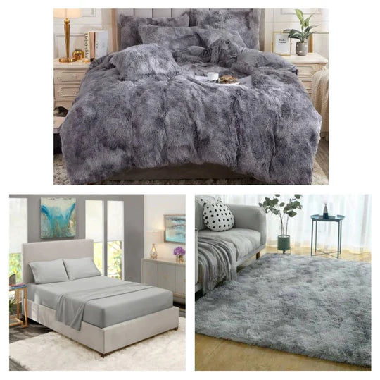 🛏️ Fluffy Comforter Combo – Ultimate 9 Piece Set