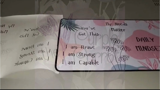 🌸 Daily Mindset Floral Desk Pad – Personalised & Inspiring 🌸