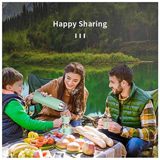🔥❄️ Double Wall Stainless Steel Vacuum Flask Set – 500ml