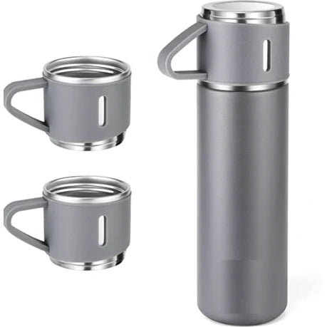 🔥❄️ Double Wall Stainless Steel Vacuum Flask Set – 500ml