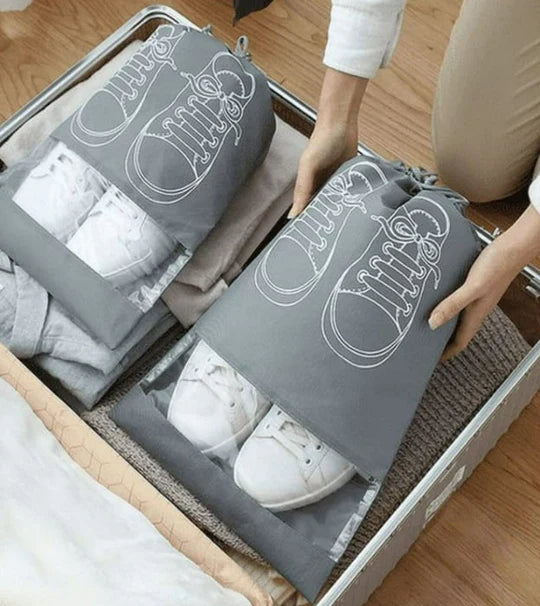 👟👜 Drawstring Shoe Storage Bag – Set of 5