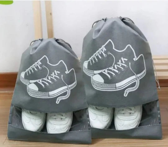👟👜 Drawstring Shoe Storage Bag – Set of 5