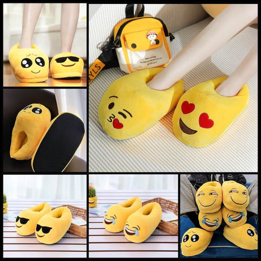 😃😂😍 Emoji Cartoon Slippers – Cozy, Cute & Fun! 🥿✨