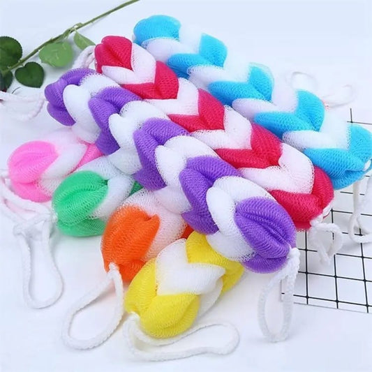 🛁 Exfoliating Braided Bath Sponge – 28cm