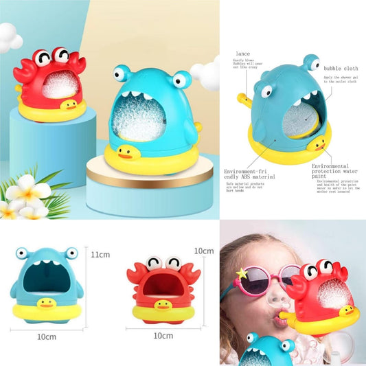 🫧 Foam Bubble Maker – Crab or Shark 🦀🦈