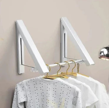 🧥🧺 Wall-Mounted Folding Clothes Hanger