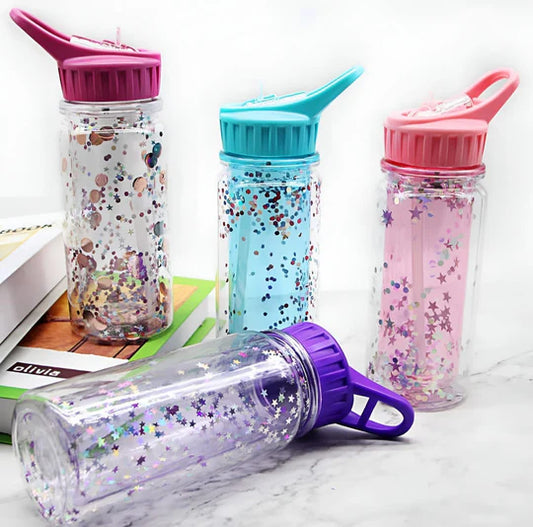 ✨ Glitter Water Bottle – 350ml Sparkle & Sip in Style!