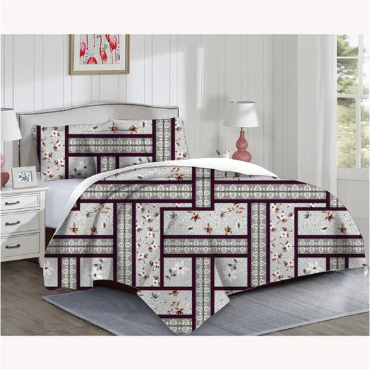 🌿 5-Piece 100% Cotton Quilt Set