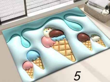 🛁 3D Absorbent Bath Mats – 2 Piece Set