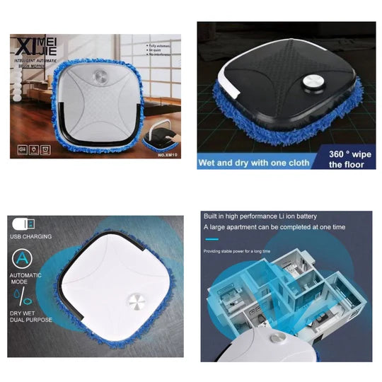 🤖✨ Intelligent Robot Mop – Square