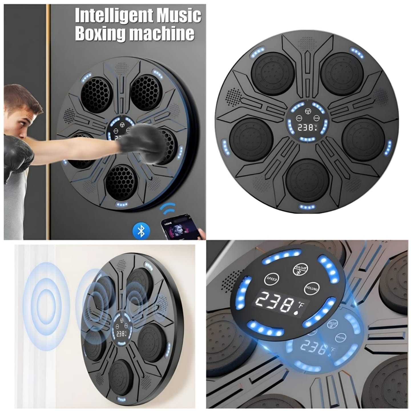 🥊 Intelligent Boxing Machine – Burn Fat, Relieve Stress & Have Fun! 🎶