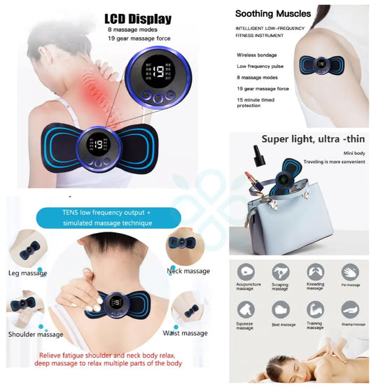 ⚡ Intelligent Pulse Massager – Your Portable Muscle & Fat Burner!