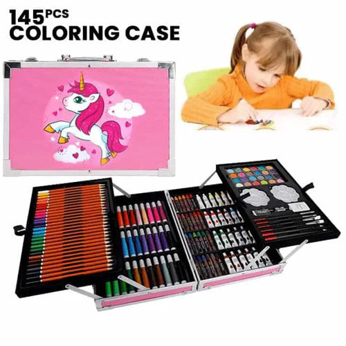 🦄 Kids Unicorn Art Set – 145 Piece