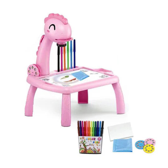🎨✨ LED Projector Art Drawing Table for Kids