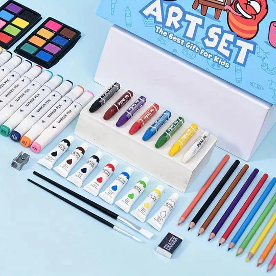 🎨 72-Piece or 82-Piece Larva Art Set – In a Premium Wooden Case